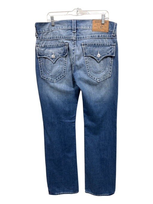 True Religion Size 34 Light Wash Cotton Blend Solid Wide Leg Jean Men's Pants Light Wash / 34