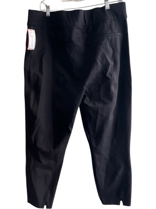 Spanx Size 2X Black Rayon Blend Elastic Waist High Rise Back Pocket Pants Black / 2X