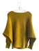 By Anthropologie Size L Mustard Yellow Viscose Blend Wide Neck Sweater Mustard Yellow / L