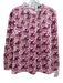 J Crew Size XL Purple, White & Pink Cotton Floral Long Sleeve Smocked Upper Top Purple, White & Pink / XL