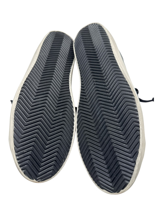 Golden Goose Shoe Size 42 New Black & White Leather Solid Sneaker Men's Shoes Black & White / 42