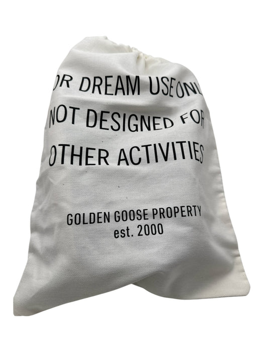 Golden Goose Shoe Size 42 New Black & White Leather Solid Sneaker Men's Shoes Black & White / 42