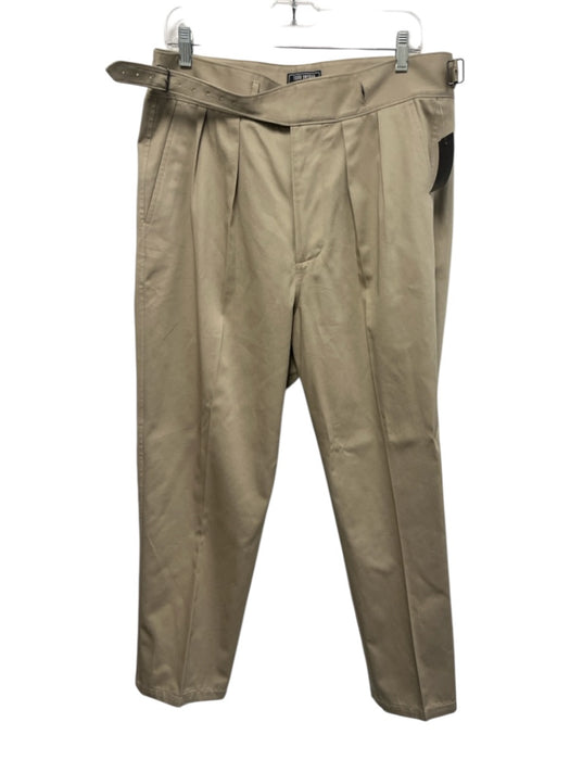 Todd Snyder Size 33 Beige Cotton Blend Solid Slim Waist Detail Men's Pants Beige / 33