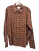 Billy Reid Size L Red & Black Cotton Blend Plaid Button Up Long Sleeve Shirt Red & Black / L
