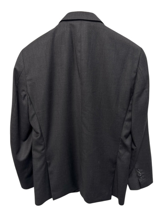 Peter Millar Dark Gray Wool Solid 2 Button Men's Suit Dark Gray / 44r