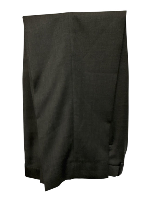 Peter Millar Dark Gray Wool Solid 2 Button Men's Suit Dark Gray / 44r