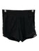 Lululemon Size Est S Black Elastic Waistband Athletic Mesh Detail Mini Shorts Black / Est S