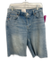 Reformation Size 26 Light Wash Cotton Denim Knee Length Raw Hem Cut Off Shorts Light Wash / 26
