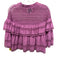 Sea New York Size 2 Light Purple Cotton Short Sleeve Crochet Lace Top Light Purple / 2