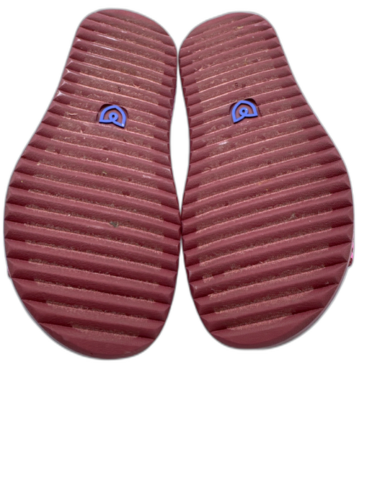 Rothy's Shoe Size 5 Pink, Red & Brown textile upper Striped Criss Cross Sandals Pink, Red & Brown / 5