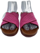 Rothy's Shoe Size 5 Pink, Red & Brown textile upper Striped Criss Cross Sandals Pink, Red & Brown / 5