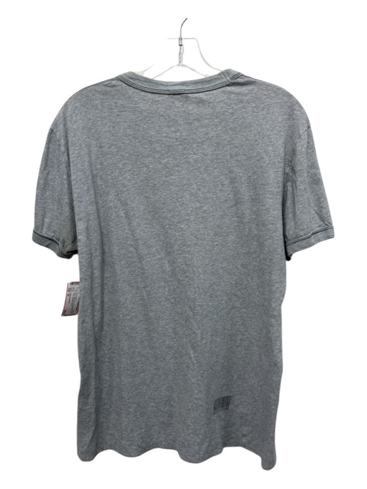 Dolce & Gabbana Size 52 Gray Cotton Blend Scarf Detail T shirt Crew Short Sleeve Gray / 52