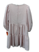 Sister Jane Size Small Pink & White Polyester Long puff sleeve Tweed Dress Pink & White / Small