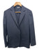 Billy Reid Navy Wool Blend Solid Patch Pocket 2 Button Men's Suit Navy / 36