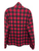 Woolrich Size M Red & Black Synthetic Plaid Zip UP Men's Jacket Red & Black / M