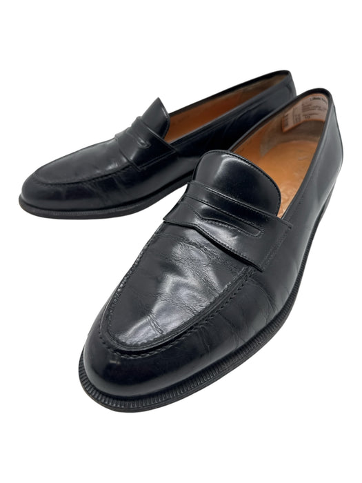 Ferragamo Shoe Size 10 Black Leather Solid Dress Men's Shoes Black / 10