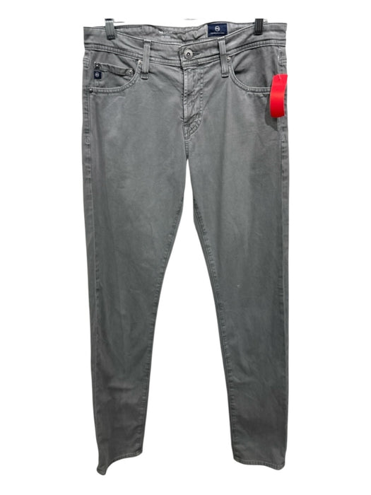 AG Size 30 Gray Cotton Solid Zip Fly Men's Pants Gray / 30