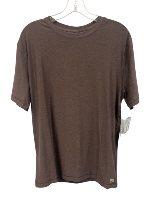 Vuori NWT Size M Brown Synthetic Heathered Athletic T Shirt Men's Short Sleeve Brown / M