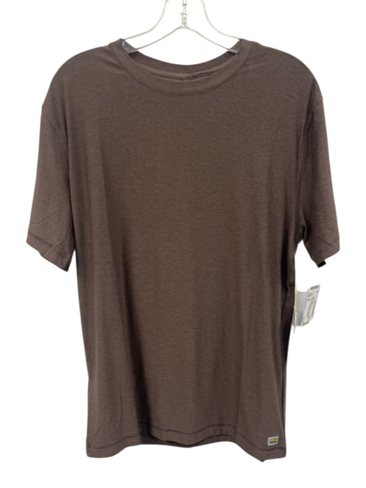Vuori NWT Size M Brown Synthetic Heathered Athletic T Shirt Men's Short Sleeve Brown / M