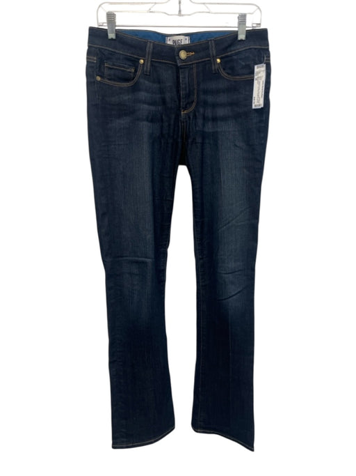 Paige Size 28 Dark Wash Cotton Blend Denim Low Rise Button & Zip Fly Jeans Dark Wash / 28