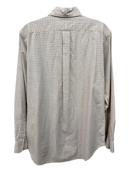 Ralph Lauren Size S Beige & Multi Color Cotton Grid Button up Long Sleeve Shirt Beige & Multi Color / S