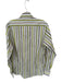 Ted Baker Size 3/L Green & Brown Cotton Striped Button Down Men's Shirt Green & Brown / 3/L
