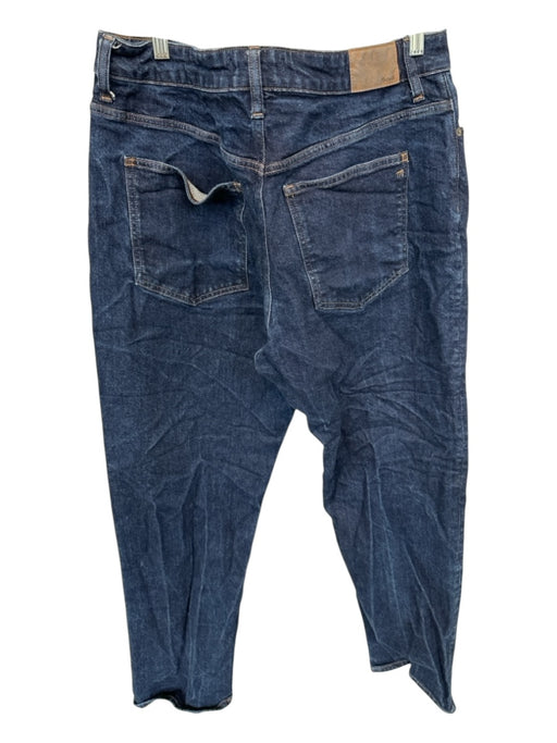 Madewell Size 32 Dark Cotton Blend High Waist Straight Jeans Dark / 32