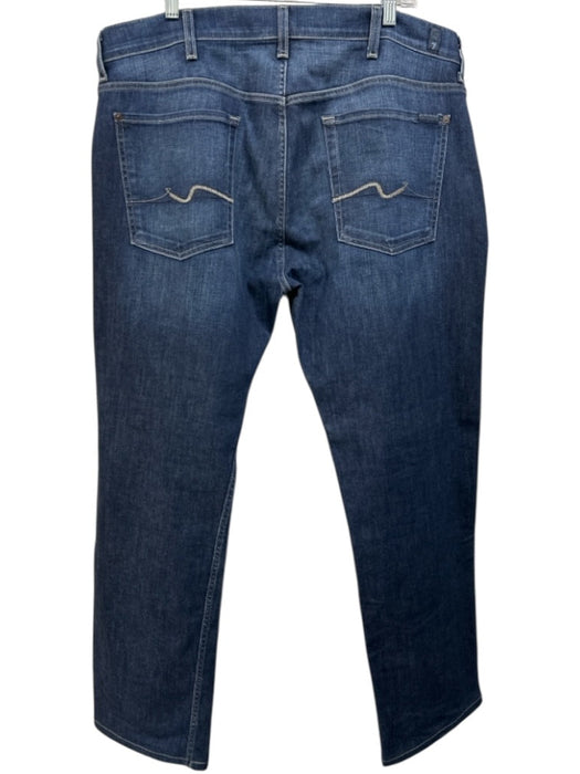 7 For All Mankind Size 38 Dark Wash Cotton Distressed Jean Men's Pants Dark Wash / 38