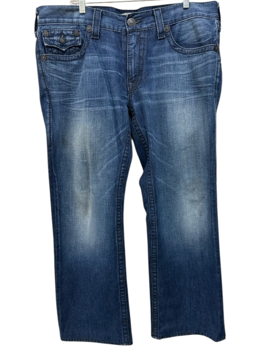 True Religion Size 38 Medium Wash Cotton Solid Jean Men's Pants Medium Wash / 38