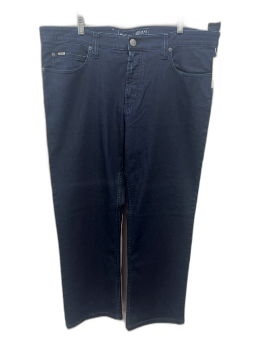 Armani Size 40 Dark Wash Cotton Blend Solid Slim Jean Men's Pants Dark Wash / 40