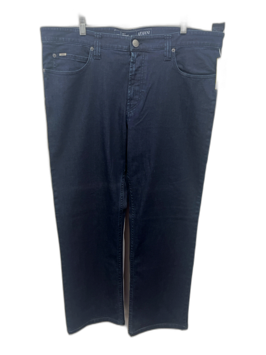 Armani Size 40 Dark Wash Cotton Blend Solid Slim Jean Men's Pants Dark Wash / 40