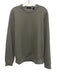 Theory Size M Green Cotton Blend Solid Crew Neck Men's Long Sleeve Shirt Green / M