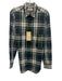 Burberry Like New Size M Green & Blue Cotton Plaid Button Up Long Sleeve Shirt Green & Blue / M