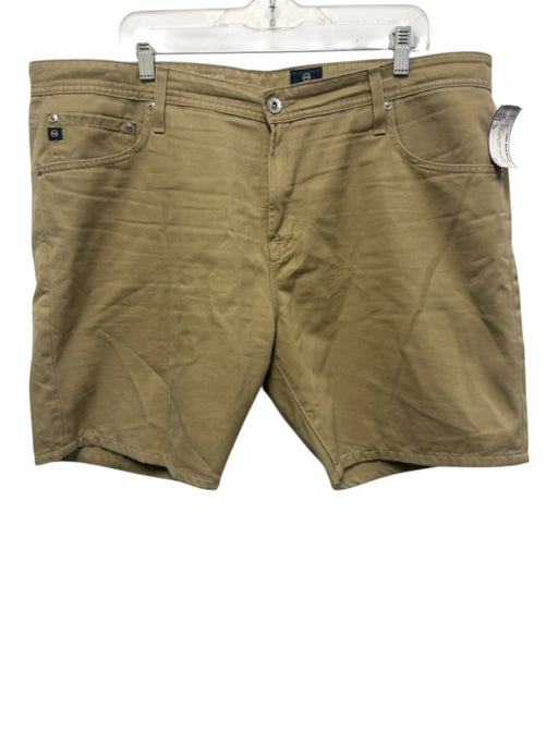 AG Size 38 Beige Cotton Blend Solid Khakis Men's Shorts Beige / 38