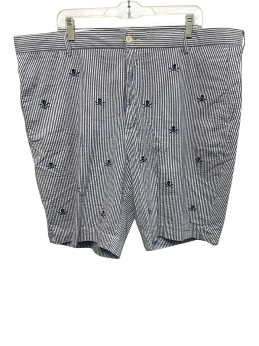 Polo Size 40 Blue & White Cotton Striped Khakis Men's Shorts Blue & White / 40