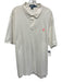 Polo Size XXL White Cotton Solid Polo Men's Short Sleeve White / XXL