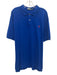 Polo Size XXL Blue Cotton Solid Polo Men's Short Sleeve Blue / XXL