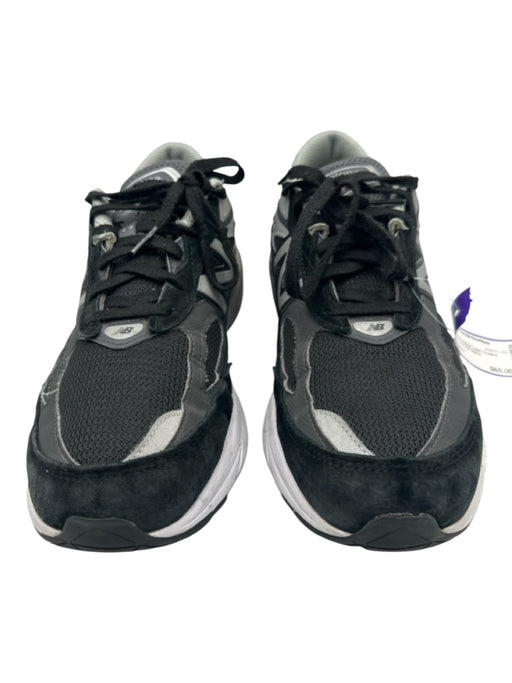 New Balance Shoe Size 10.5 Black Suede & Mesh Solid Sneaker Low Top Men's Shoes Black / 10.5