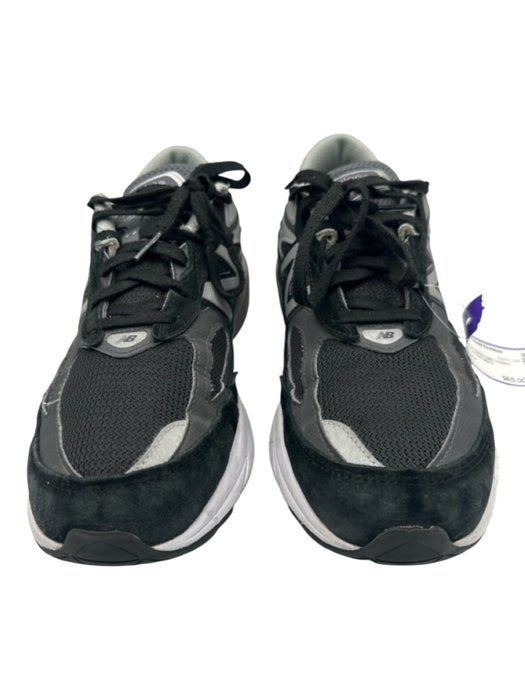 New Balance Shoe Size 10.5 Black Suede & Mesh Solid Sneaker Low Top Men's Shoes Black / 10.5