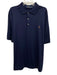 Polo Size XLT Navy Synthetic Solid Polo Men's Short Sleeve Navy / XLT