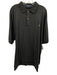 Polo Size XLT Dark Gray Cotton Blend Solid Polo Men's Short Sleeve Dark Gray / XLT