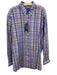 Polo NWT Size XLT Purple & Blue Print Cotton Blend Plaid Men's Long Sleeve Shirt Purple & Blue Print / XLT