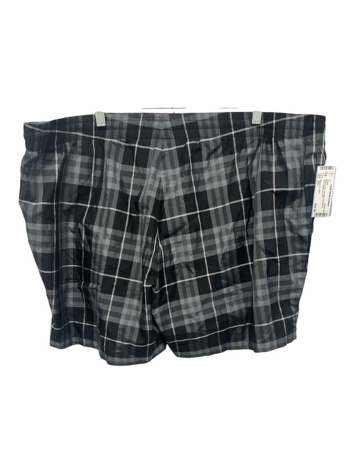 Burberry London Size XXL Black & Gray Polyester Novacheck Swim Men's Shorts Black & Gray / XXL