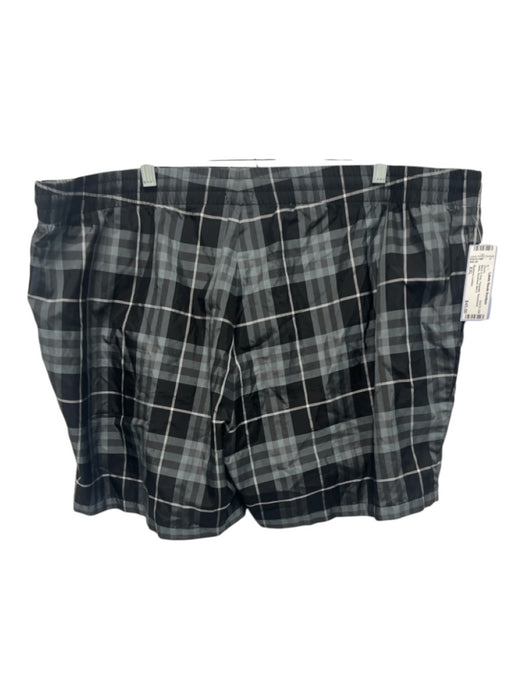 Burberry London Size XXL Black & Gray Polyester Novacheck Swim Men's Shorts Black & Gray / XXL