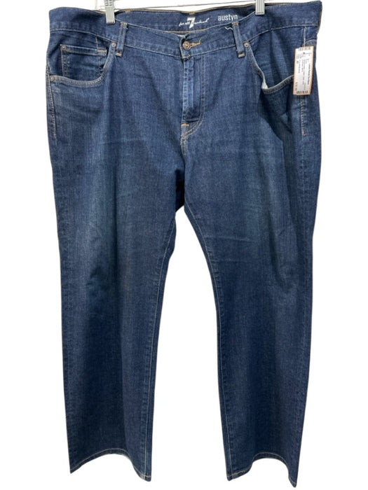 7 For All Mankind Size 40 Medium Wash Cotton Solid Jean Men's Pants Medium Wash / 40