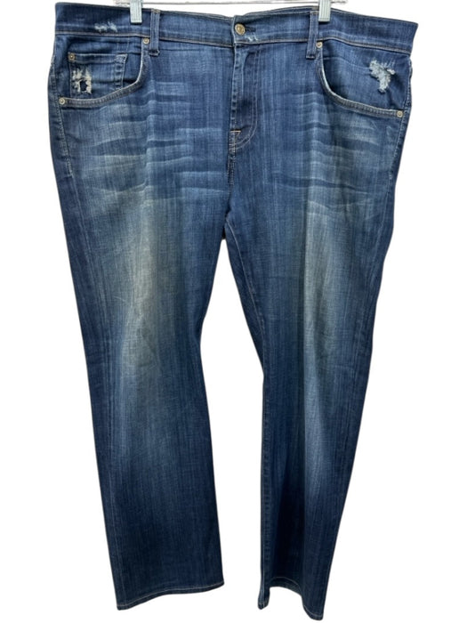 7 For All Mankind Size 40 Dark Wash Cotton Solid Jean Men's Pants Dark Wash / 40