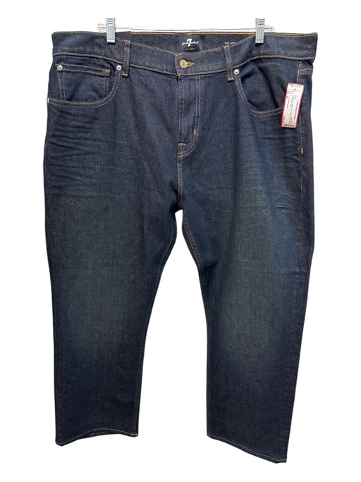 7 For All Mankind NWT Size 40 Dark Wash Cotton Solid Jean Men's Pants Dark Wash / 40