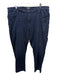 7 For All Mankind Size 40 Dark Blue Cotton Blend Solid Jean Men's Pants Dark Blue / 40
