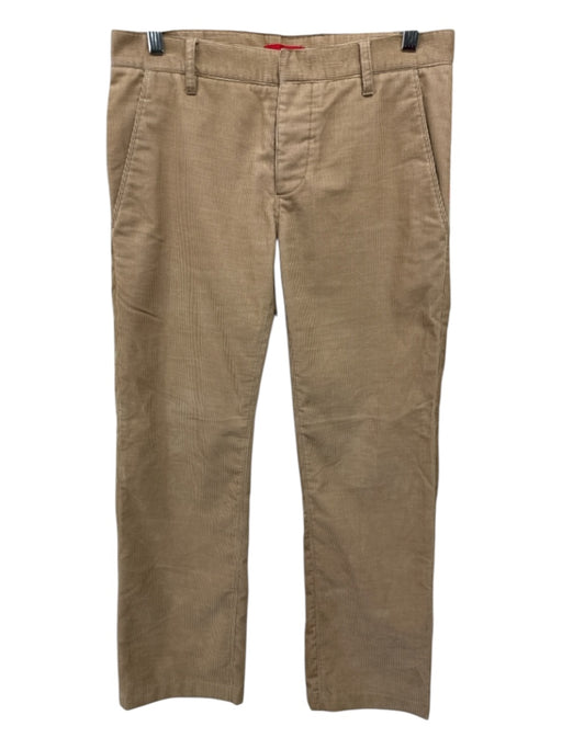 Prada Size Est 29 Tan Cotton Cordouroy Khakis Men's Pants Tan / Est 29