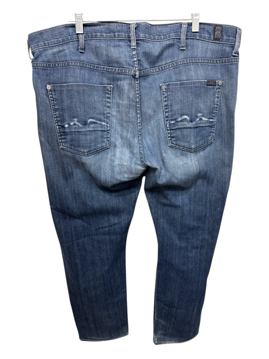 7 For All Mankind Size 40 medium dark wash Cotton Blend Solid Jean Men's Pants medium dark wash / 40